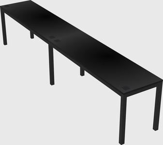 Rectangular desk
