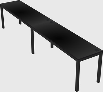 Rectangular desk