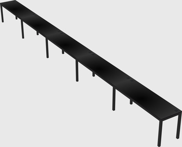 Rectangular desk