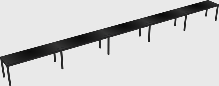 Rectangular desk