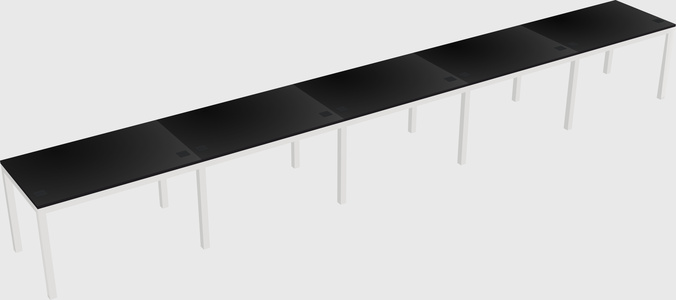Rectangular desk