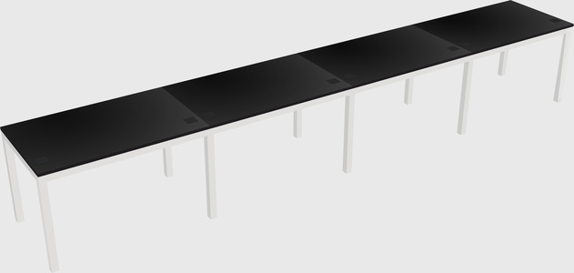 Rectangular desk