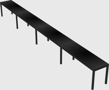 Rectangular desk