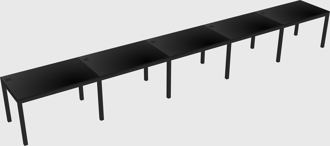 Rectangular desk
