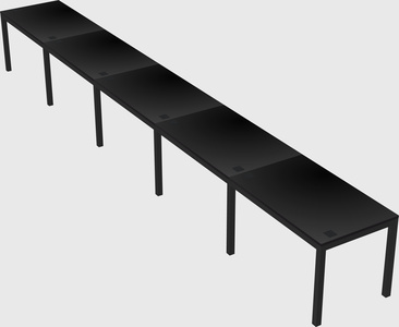Rectangular desk