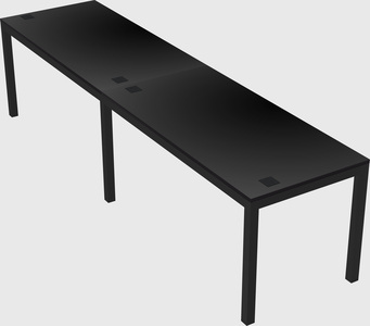 Rectangular desk