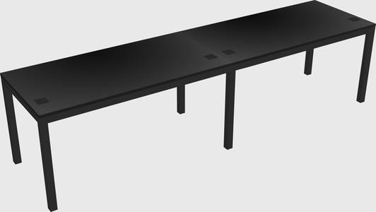 Rectangular desk