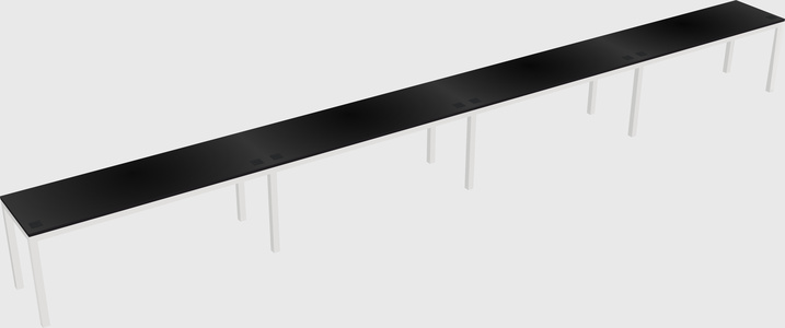 Rectangular desk