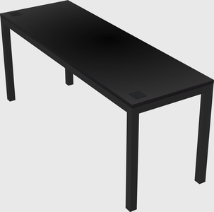 Rectangular desk