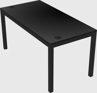 Rectangular desk