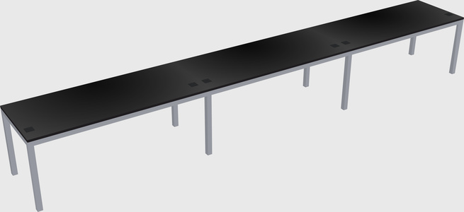 Rectangular desk