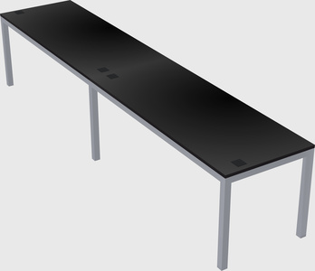 Rectangular desk