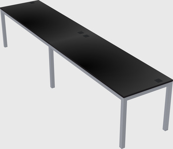 Rectangular desk