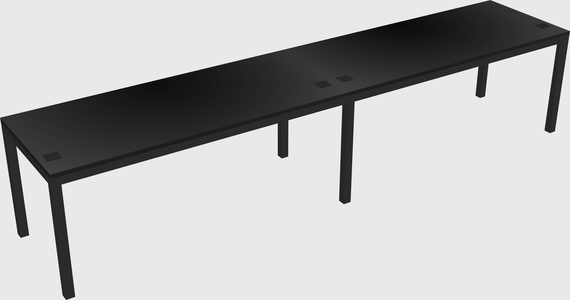 Rectangular desk