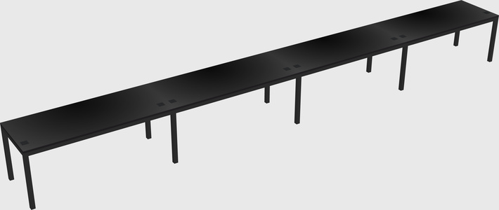 Rectangular desk
