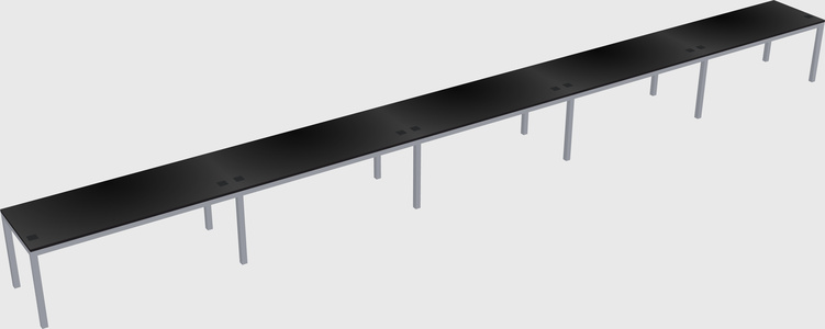 Rectangular desk