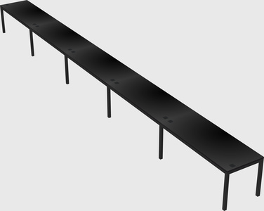 Rectangular desk