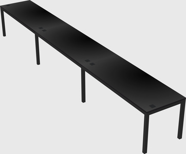 Rectangular desk