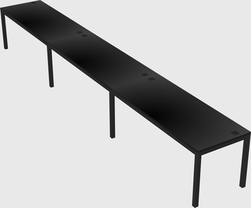 Rectangular desk