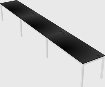 Rectangular desk