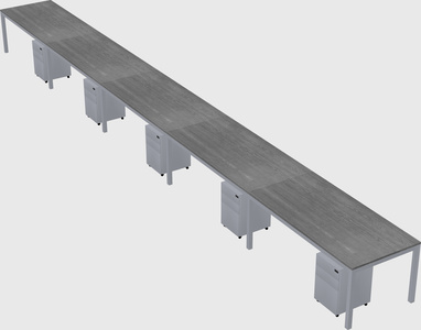 Rectangular desk