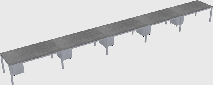 Rectangular desk