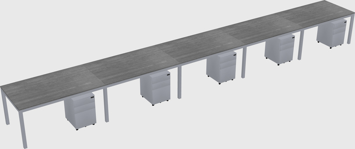 Rectangular desk