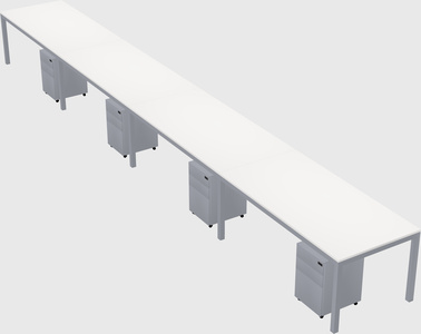 Rectangular desk