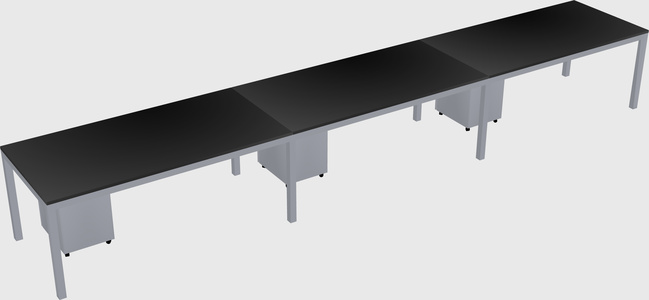 Rectangular desk
