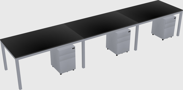 Rectangular desk
