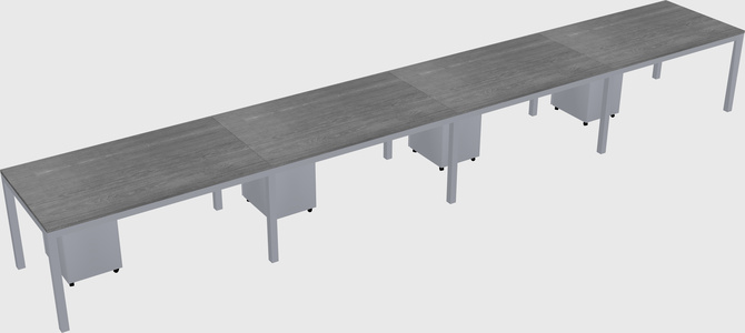 Rectangular desk