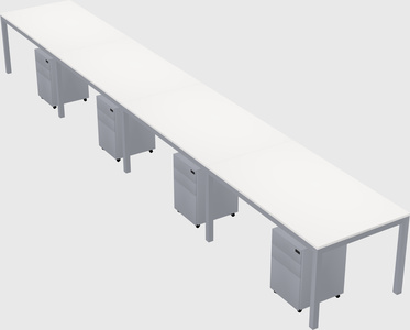 Rectangular desk