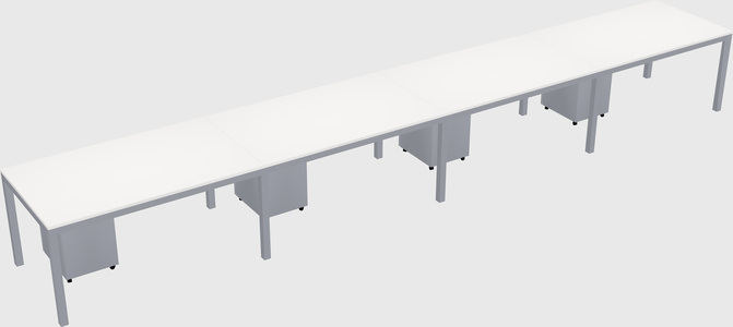Rectangular desk