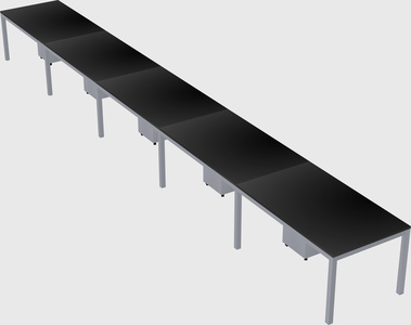 Rectangular desk