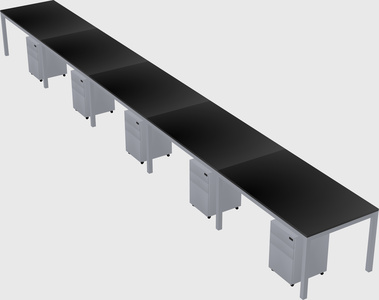 Rectangular desk