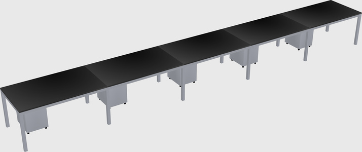 Rectangular desk