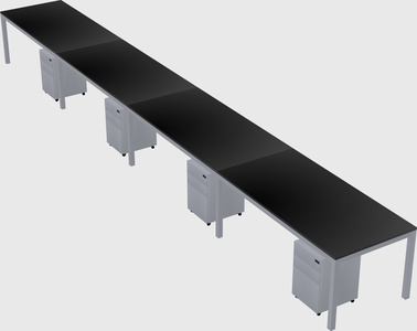 Rectangular desk