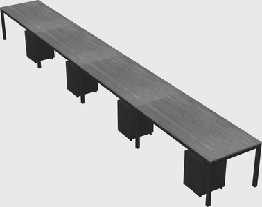 Rectangular desk