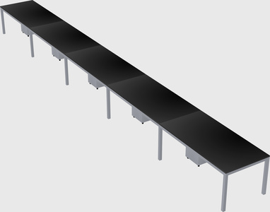 Rectangular desk