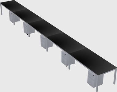Rectangular desk