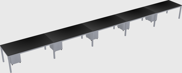 Rectangular desk