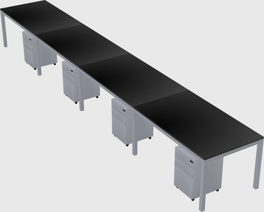 Rectangular desk