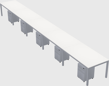 Rectangular desk