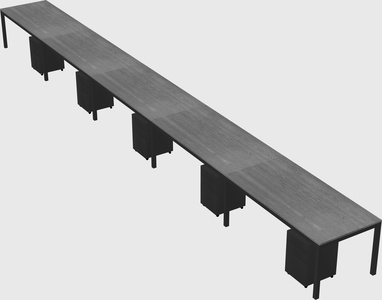 Rectangular desk