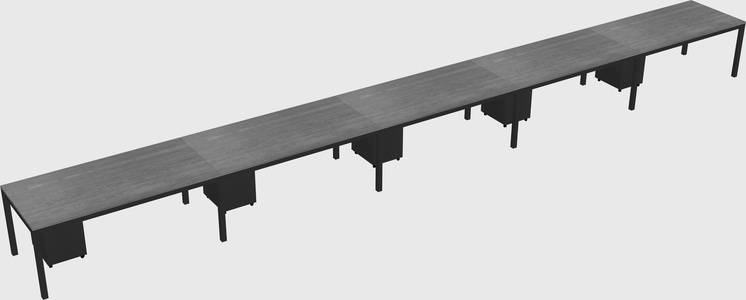 Rectangular desk