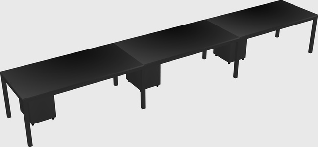 Rectangular desk