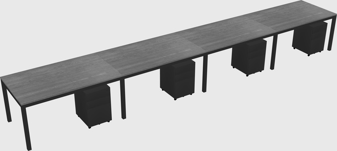 Rectangular desk