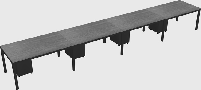 Rectangular desk