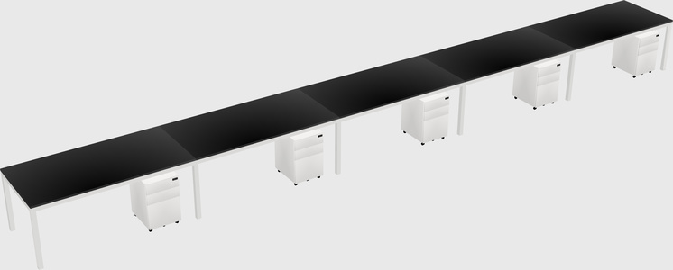 Rectangular desk