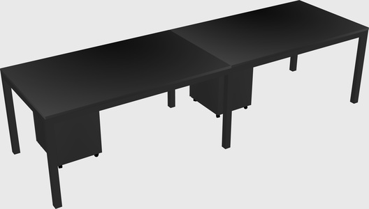 Rectangular desk